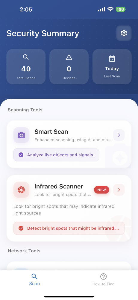 SpyFy Security Summary Dashboard